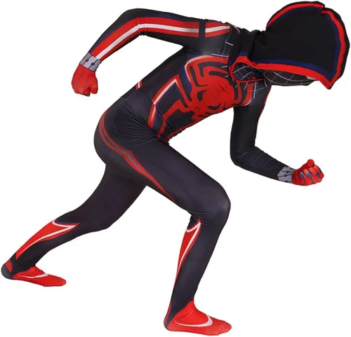 Vista 3 de NAWAKOL Disfraz de superhéroe para niños, disfraz de Halloween, unisex, de elastano