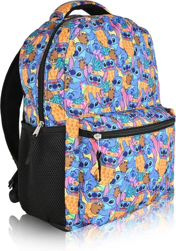 Vista 2 de Disney Mochila Lilo and Stitch Niñas Niños Adolescentes y Adultos Producto oficial Azul claro talla única Mochilas tradicionales