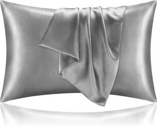Vista 81 de BEDELITE Funda de almohada de satén para cabello y piel, súper suave y refrescante similar a las fundas de almohada de seda, paquete de 2 con cierre