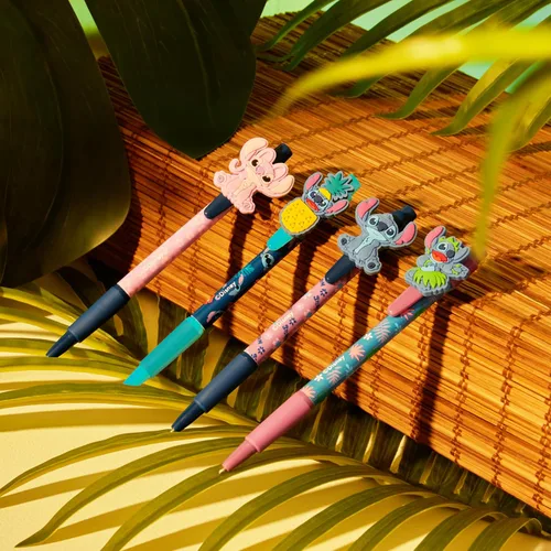 Vista 4 de Disney Bolígrafos 4 bonitos bolígrafos con adorables puntadas, bonitos bolígrafos para diario, dibujo o trabajo escolar, bonitos bolígrafos