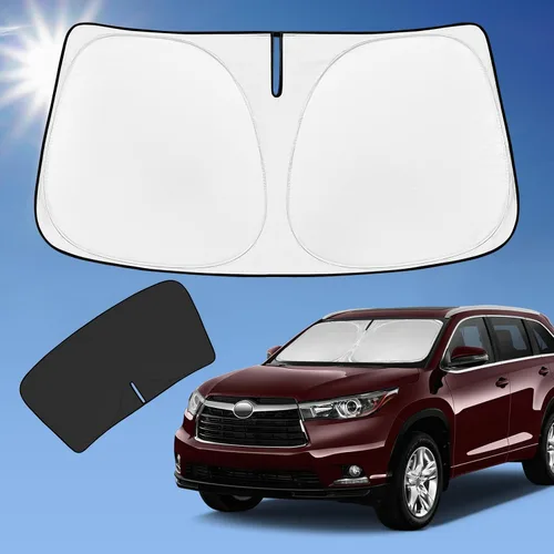 Vista 184 de Parasol de 4 capas para parabrisas, ajuste personalizado, tela 240T