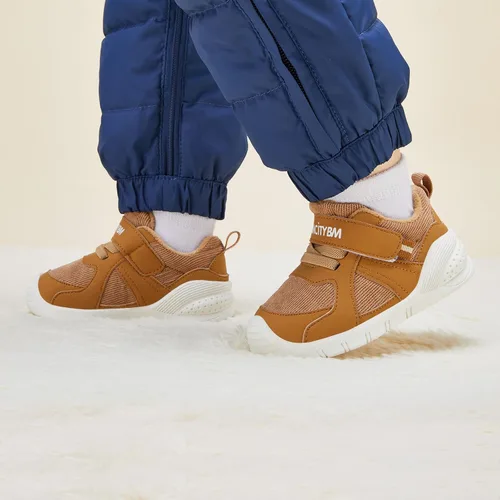 Vista 2 de BMCiTYBM Zapatos de bebé para niño y niña, zapatos de invierno cálidos antideslizantes para primeros pasos de 6 a 24 meses