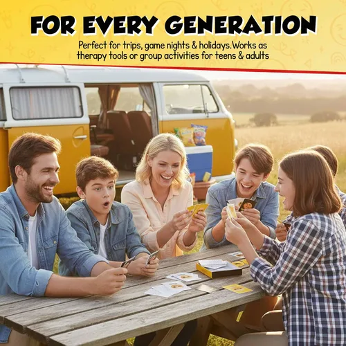 Vista 5 de ARTAGIA Divertido juego de habilidades sociales y terapia para adultos y adolescentes: juego familiar de CBT para conversaciones terapéuticas