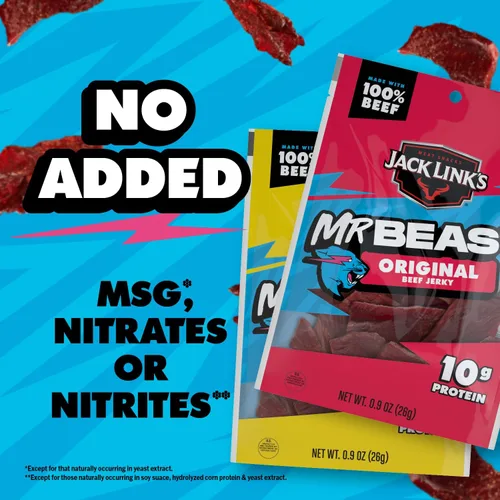Vista 7 de Jack Link's MrBeast Original y Teriyaki - Cecina de res (paquete de 6) 5.4