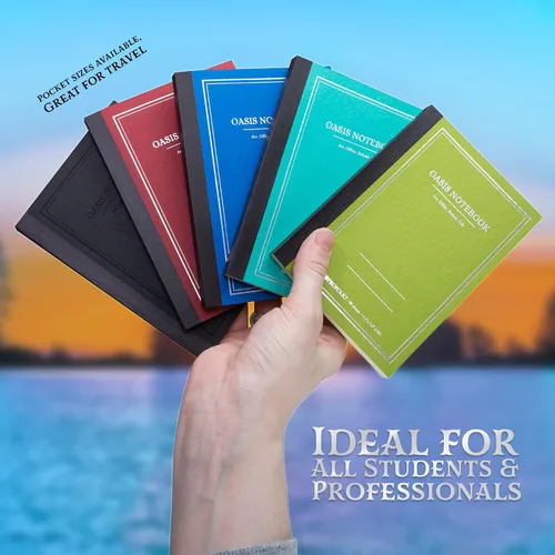 Vista 6 de Itoya ProFolio Oasis Cuaderno - Cuaderno Diario A5 Aguacate - Cuaderno Diario Rayado y Punteado para Trabajo - Diario de Arte para Artistas