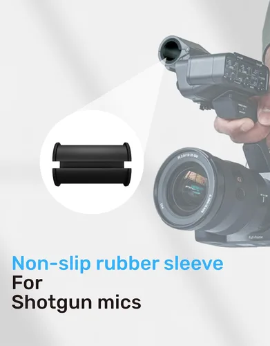 Vista 2 de 5 fundas de goma para micrófono, compatibles con Sony Camcorder Rode NTG, Sennheiser MKH Shotgun Mic FX3, FS7, FX6, FX8, FX9, NX80, FS5