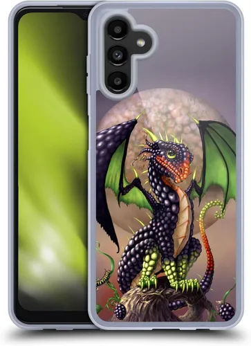Vista 9 de Head Case Designs Officially Licensed Stanley Morrison Bat Winged Cat Vs Red Dragons 3 Gel Case [Military Grade Protection] Compatible with Samsung