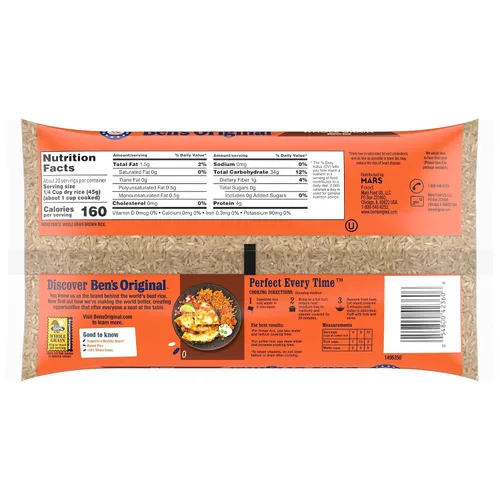 Vista 2 de BEN'S ORIGINAL Arroz integral de grano entero, bolsa de 2 lb