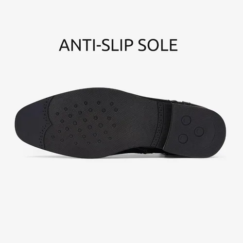 Vista 5 de Cestfini Botas Chelsea para hombre, cómodas botas de vestir de gamuza, botas de tobillo Chukka casuales para hombre