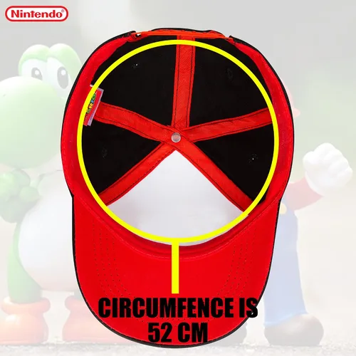 Vista 5 de Nintendo Super Mario - Gorra de béisbol para niños, de 4 a 12 años, muchos estilos y colores, ajustable, 100% algodón