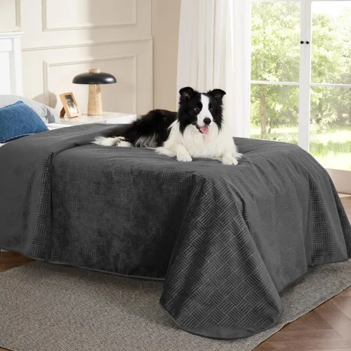 Vista 31 de Bedsure Funda de cama impermeable lavable para perros, manta impermeable para sofá y cama individual, protector ligero de muebles para mascotas