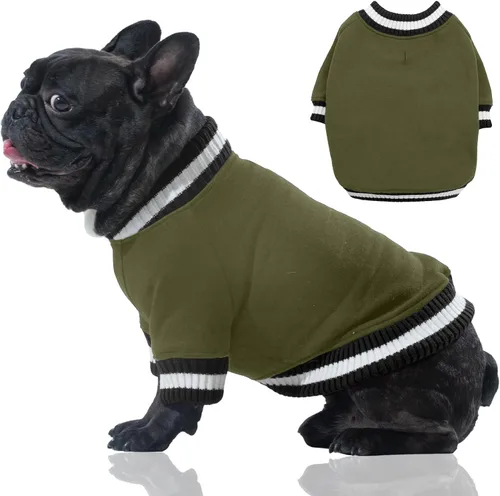 Vista 7 de FUAMEY Sudadera para Perro, Suéteres de Invierno para Perro, Ropa Cálida para Perro, Chaleco para Perro, Sudadera Gruesa para Cachorro, Suéter