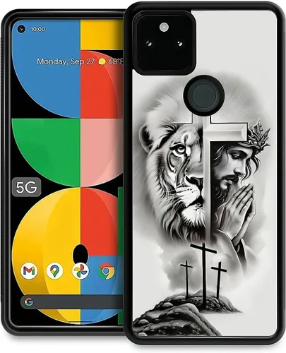 Vista 132 de Compatible con Google Pixel 4A 5G Mobile Case Creative Acrylic Back Panel Silicona Edge Case Slim Protección Especialmente para Google Pixel 4A 5G