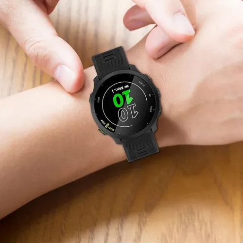 Vista 6 de Compatible con Garmin Forerunner 158/Forerunner 55, 0.787 in de ancho, correa de silicona de repuesto para Garmin Forerunner 158/Forerunner