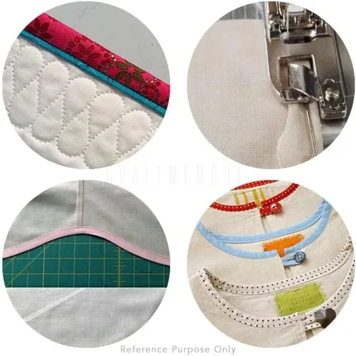 Vista 5 de CRAFTMEMORE Cinta al bies de doble pliegue de 1/2 pulgada, de lino y algodón, hecha en Japón, cinta de encuadernación para costura, dobladillo Negro