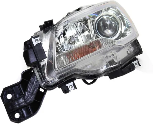 Vista 5 de Para Subaru Legacy 2015 2016 2017 Conjunto de faros delanteros lado del conductor Certificado CAPA Halógeno Compuesto Bisel cromado Lente