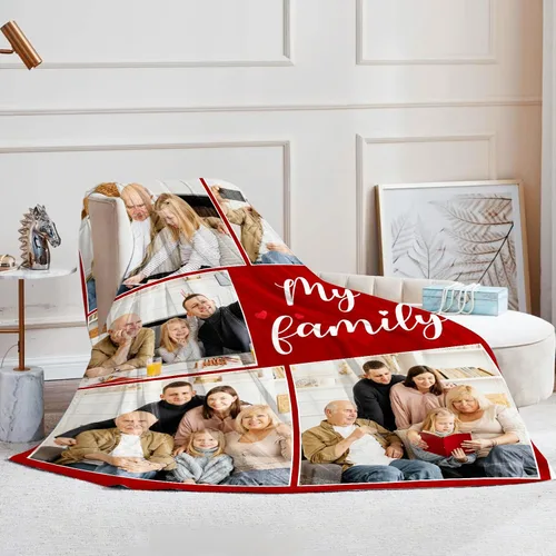 Vista 108 de Manta personalizada con imagen, manta personalizada con texto de fotos, manta de fotos personalizada para amiga, mamá y papá, regalos personalizados