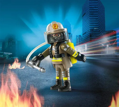 Vista 2 de PLAYMOBIL Conjunto de construcción de bomberos