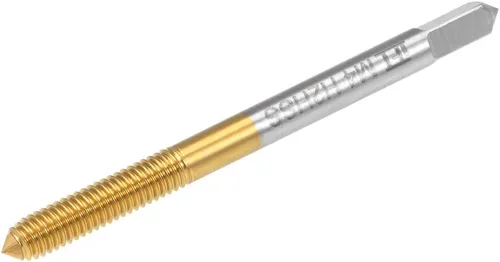Vista 8 de uxcell Rosca que forma el golpecito M2 Rosca 0,4 echada H2 HSS Titanium recubierto