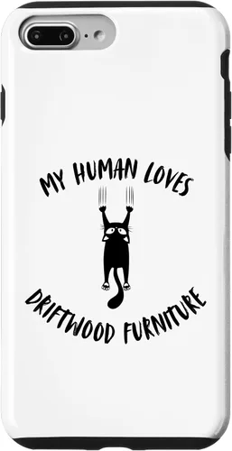 Vista 12 de iPhone 16 My Human Loves Driftwood Furniture - Cat Parent Hobby Lover Case