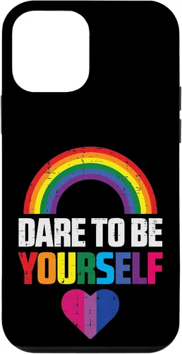 Vista 12 de Funda LGBTQ para iPhone 14 Atrévete a Ser Tú Mismo Bisexual Corazón Linda Bandera del Orgullo Bi
