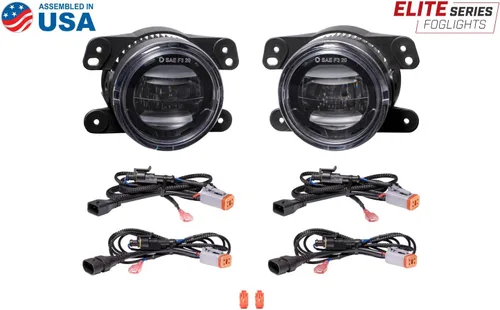 Vista 6 de Diode Dynamics Serie Elite - Lámparas antiniebla compatibles con Jeep Cherokee 2014-2017 (par), blanco frío (6000 K)