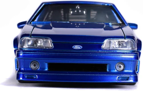 Vista 2 de Jada Toys Bigtime Muscle 1:24 1989 Ford Mustang GT Die-cast Car Azul, Juguetes para niños y adultos