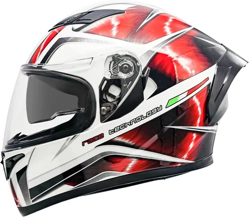 Vista 9 de Cascos de motocicleta de cara completa para adultos, doble visión, moto de calle, carreras, motocicleta ADV, ciclomotor, casco para hombres