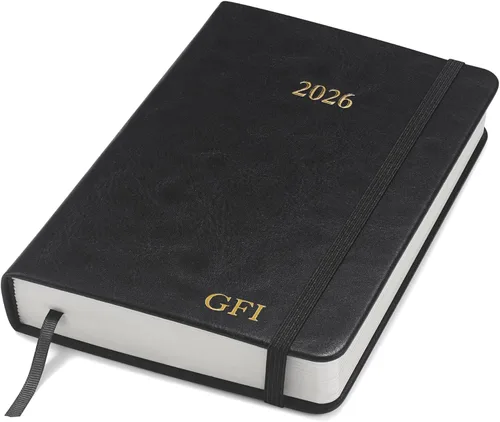 Vista 21 de Wykeham's Agenda diaria ejecutiva 2026 – Días festivos y formato – Personalización disponible (marrón, 6 x 4.5 pulgadas)