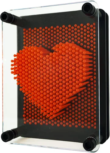 Vista 10 de Juguete sensorial 3D Pin Art Tamaño 5x3.7 pulgadas Agujas Pin Impresión Juguete Intelectual Divertido Rainbow Juguetes, Verde