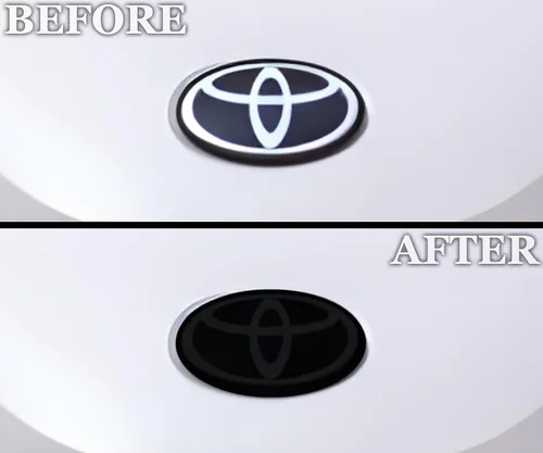 Vista 2 de BOGAR TECH DESIGNS Kit de tinte opaco de emblema compatible con Toyota GR Supra 2020-2025, humo oscuro