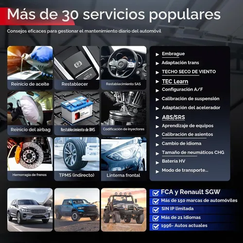 Vista 4 de Autel - MK808 Herramienta de diagnóstico automotriz