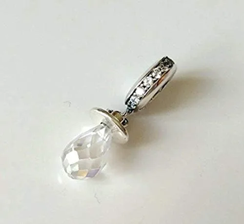 Vista 2 de Colgante de chupete con cuentas de plata de ley 925 para pulsera y collar