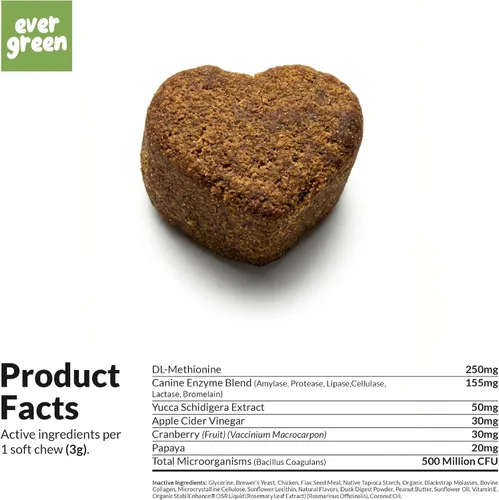Vista 8 de Masticables para quemar hierbas, neutralizador de orina de perro y protector de césped With Canine Enzyme Blend, Probiotics & Cranberry.