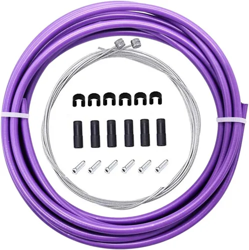 Vista 7 de BlueSunshine - Juego de cables de freno y carcasa para bicicleta, kit básico de repuesto de cable de freno para tu bicicleta, carcasa de cable