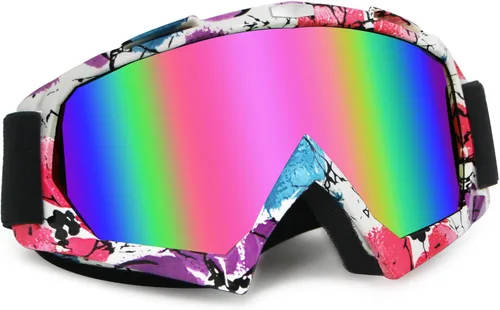 Vista 18 de Gafas de motocross - Gafas para motocicleta de tierra para hombres, mujeres y jóvenes - MX para todoterreno, conducción en pistas y carreras
