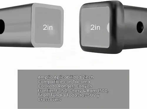 Vista 5 de OPENROAD - Extensor de enganche de 12 pulgadas para receptor de 2 pulgadas