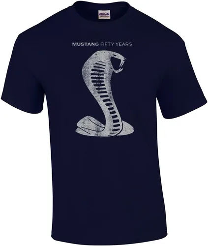Vista 12 de Ford Camiseta Manga Corta Mustang 50 Años Cobra