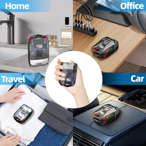 Vista 7 de Cyberpunk Mini afeitadora eléctrica, maquinilla de afeitar eléctrica portátil para hombres, pantalla inteligente, IPX7 impermeable, afeitado húmedo