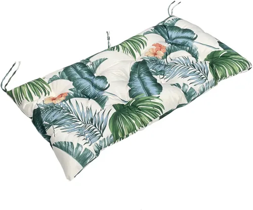 Vista 16 de Cojín de banco para exteriores, color negro, antideslizante, para muebles de exterior, almohadillas gruesas para sillas de patio de 40 pulgadas