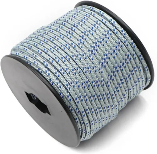 Vista 14 de Cuerda de nailon trenzada sólida de 1/8 pulgadas (3mm) de 164 pies, 5 hebras, paracord, cuerda delgada para manualidades, multiusos, resistente a