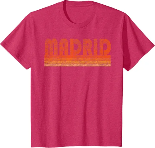 Vista 49 de clásico Retro Madrid playera, hombre 3XL, Asphalt Negro