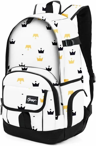 Vista 25 de Mochila escolar estilo Rickyh, mochila de viaje para hombres y mujeres, mochila ligera con compartimento para portátil, Tamaño único