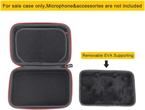 Vista 5 de RLSOCO Funda para sistema de micrófono inalámbrico Go II/RODE Wireless GO (Negro)