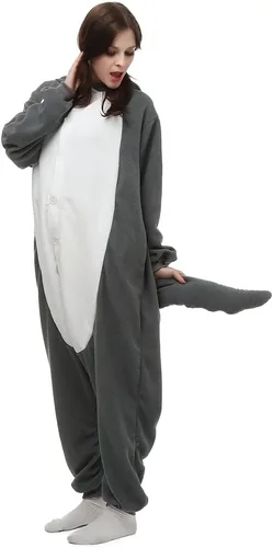 Vista 2 de Pijamas de animales para adultos, disfraz de cosplay, ropa de dormir de Halloween