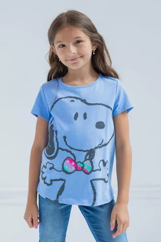 Vista 2 de PEANUTS Snoopy - Paquete de 2 camisetas para niñas pequeñas y grandes