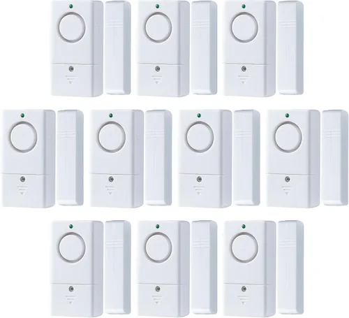Vista 8 de Sensor de alarma de puerta, alarma para puertas al abrir, alarma de puerta de ventana de 120 DB, alarmas de puerta para seguridad de los niños