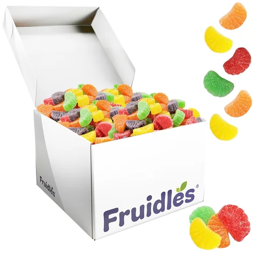 Vista 4 de Fruidles Surtido de caramelos de goma de fruta, deliciosas gomitas de sabores de frutas recubiertas de azúcar (1 libra)