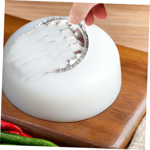 Vista 7 de Raspador de fideos de jalea raspador de gelatina: 5 piezas de acero inoxidable herramientas de fideos fríos para el hogar Manual de cocina Rascador