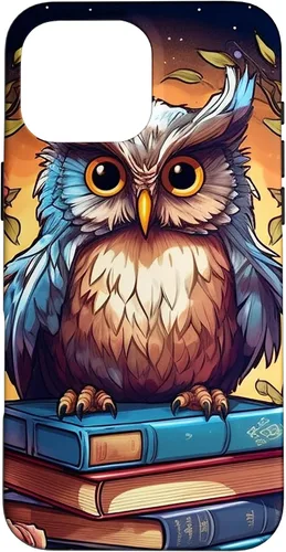 Vista 19 de Funda para bibliotecario para iPhone 16 Owl Book Lover